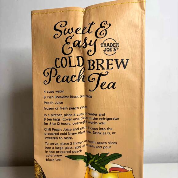 LOT 4x Trader Joe’s Georgia Peach State GA Stone Fruit Flower Tote Bag Reusable! - Picture 9 of 13